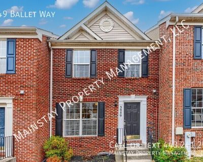 3949 Ballet Way. Available immediately! Welcome to 3949 Ballet Way, a beautifully maintained 3-bedroom, 2.5-bath townhome featuring a private back deck and fenced yard. The main and upper levels offer hardwood flooring throughout, creating a warm and cohesive feel. The kitchen includes quartz countertops, stainless steel appliances, and a slider door that opens directly to the back deck. All th...