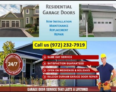 Richardson Garage Door is the best choice for broken Garage Door Spring Repair in Richardson, TX. Our technicians offer Garage Door Spring solutions. We want to point out the importance of having an expert deal with this component of any Garage Door.
 
A Broken Spring can cause problems with your door opening and closing, so call us for an inspection to catch any problems. We offer the best, mo...