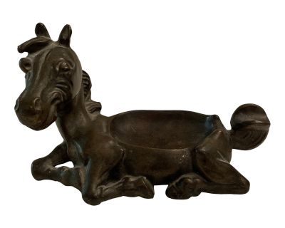 Vintage K&O Co. Bronze Horse Ashtray