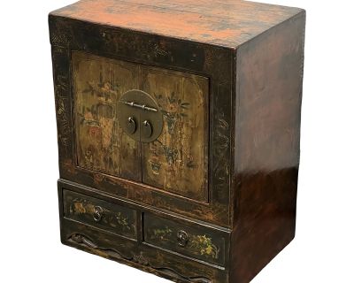 Antique Hand Painted Chinese Cabinet
