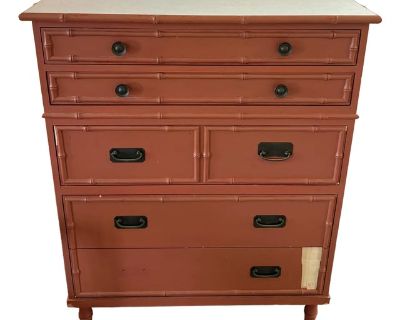 1970s Vintage Chinoiserie Chest of Drawers