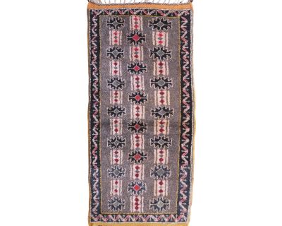 2000's Moroccan Small Taznakht Wool Rug - 5.9 X 2.62 Ft