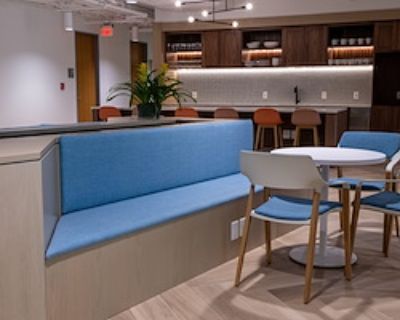 Open Desk. The Rent Includes: Fully furnished professional office space 8 hours of conference room time per month Custom receptionist service and phone answering Multi-line telephone with private phone number per workstation Internet access per workstation Unlimited domestic/local long-distance calling per workstation Unlimited B&W copies, prints, and scans per workstation Community caf with co...