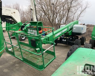 2016 Genie S-60X 4WD Dual Fuel Telescopic Boom Lift (Inoperable)