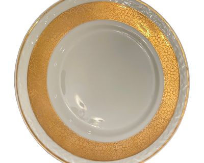 Vintage Royal B Bavaria Gold Encrusted Plate