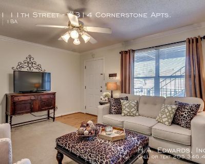 601 11th Street. Cornerstone Apartments offers 1-bedroom and 1 bath with 736 square feet. Located off 11th street and within walking distance to campus, the units offer high ceilings, fully equipped kitchen that is open to the large living room, spacious bedroom with double closets, and is furnished with a full size washer and dryer. Trash and onsite parking included with monthly rent. RENTAL R...