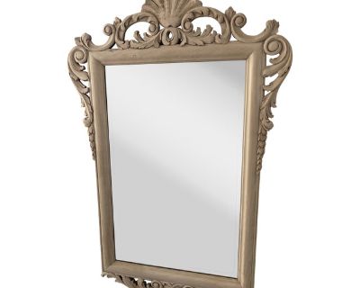Antique Carved French Oak Mirror