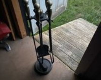 Brass Handle Fireplace Tools