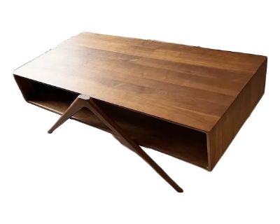 Rejuvenation Mid-Century Modern Walnut Coffee Table
