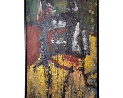 Portrait Abstract by Beverly Myers Modern Painter, School of Wolf Kahn