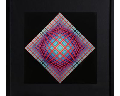 Victor Vasarely, Vega 201, Offset Lithograph