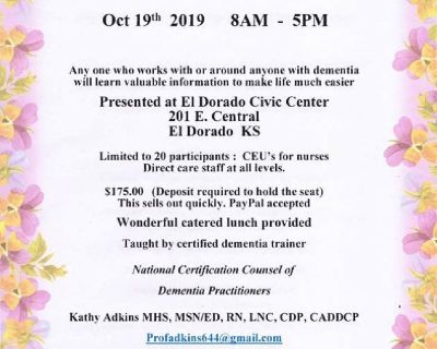 Dementia Certification class