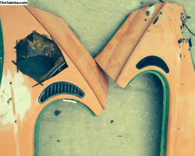 Rear 1/4 panel vent repair sections https://m.facebook.com/GsspotVW Check my other ads Read my disclaimer I'm Straight-Up and Honest SHIPPING AVAILABLE,PICK-UP OR LOCAL DELIVERY POSSIBLE *********************READ THE FOLLOWING*************************** YOU ARE RESPONSIBLE FOR BUYING THE CORRECT PART YOU NEED SO PLEASE VERIFY YOUR APPLICATION INQUIRE FOR PART # OR SEND YOUR PART # FOR CROSS REF...