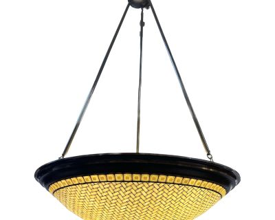 Hilliard Lighting Woven Dome Tiled 30 Inch Chandelier