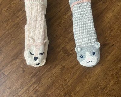 Two pairs of socks slippers, never worn