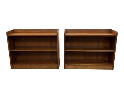 Stickley Furniture Home Office Low Bookcases, a Pair