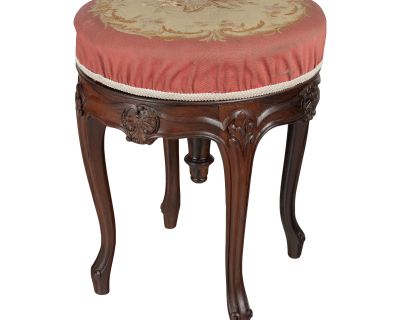 19th Century Louis XV Style French Adjustable Stool