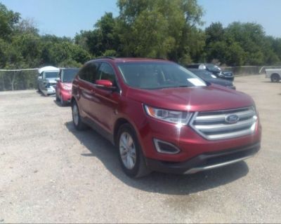 Salvage Red 2017 Ford Edge