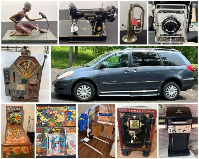 Mobility Van & Equip., Vintage Arcade & Photography, Musical Instruments Estate Auction