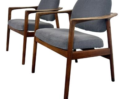 1960s Teak Danish Modern Armchairs by Dux - Set of 2