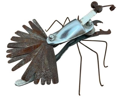 Mid Century Found Parts Insect Sculpture