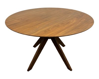 Mid Century Modern MCM Style Round Pedestal Dining Table