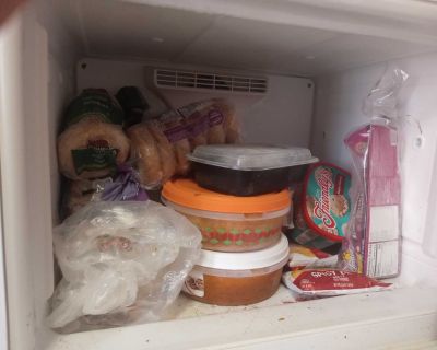 About 3 garbage bags worth of free food