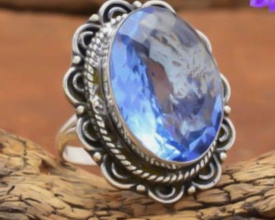 New!  Aquamarine Gem Rings!  All Sizes!  Layaway!