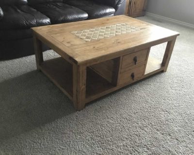 Rustic Pine Coffee Table