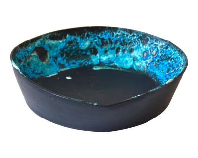 Hand Thrown Emaux Du Cyclope Fat Lava Glaze Bowl by Charles Cart, Circa 1960s