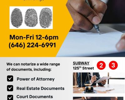 NOTARY & Fingerprinting