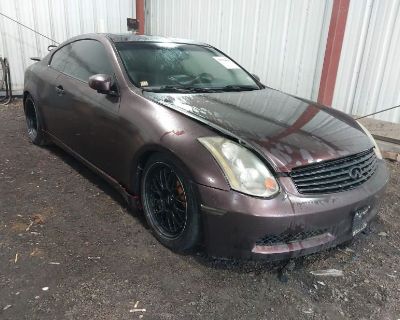 SALVAGE 2003 INFINITI G35 BASE W/6 SPEED MANUAL FOR SALE