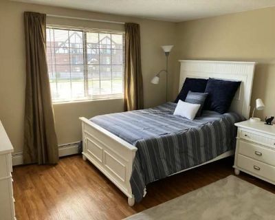 Available on: now. Furnished. Parking available * Internet included * LGBTQ+ friendly * Children friendly * Students welcome * 40+ years welcome Andre will require background checks for this room Learn more. Furnished private bedroom in furnished apartment at Royal Crest with everything included. There s plenty of parking, a gym, swimming pool, basketball and tennis courts, and lots of green, w...