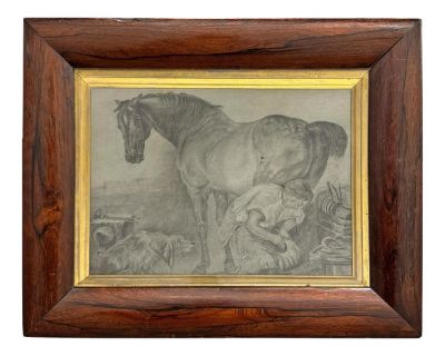 19th Century English Horse Drawing