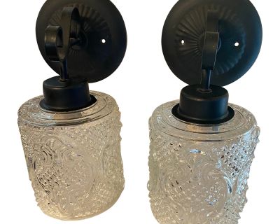 Vintage 1960s Vanity or Wall Sconces - a Pair