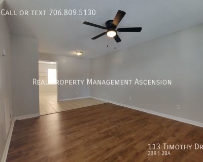113 Timothy Dr. Welcome to our beautiful apartment community located in Ringgold, GA. This spacious two-bedroom, two-bathroom apartment is perfect for those seeking a comfortable and convenient living space. Situated in the highly regarded Catoosa County School district, our community offers an excellent educational environment for residents with school-age children. Step outside onto your priv...
