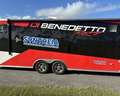 2020 Haulin Enclosed 8.5 x 30ft + Wedge Nose Car Trailer