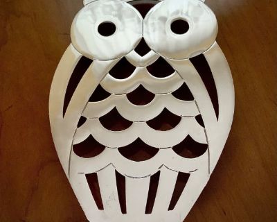 F.B. Rogers Zinc Owl Trivet (made in Italy)