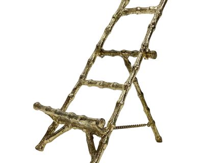 Faux Bamboo Brass Easel
