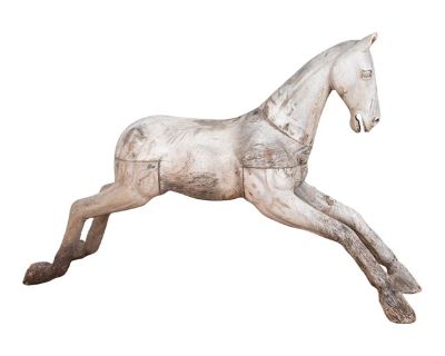 Hardwood Spanish Horse Sculpture Circa 1900