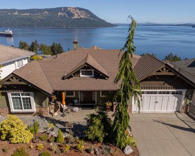 Welcome to 412 Seaview Place, a custom-built executive home with breathtaking views of Salt Spring Island, Satellite Channel, and Mount Baker. Located in the gated 55+ community of Arbutus Ridge, enjoy resort-style living with a golf course, pool, gym, tennis, RV parking, 24/7 security, and vibrant social clubs, all minutes from essential amenities. Built in 2014, this main-level living home fe...