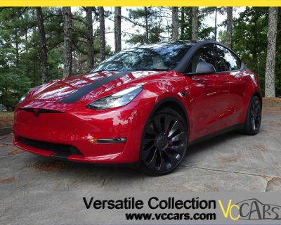 2022 Tesla Model Y Performance AWD White Leather Heating Seats XM BT