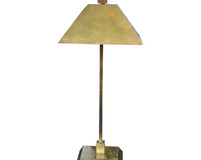 Mid Century Brass Desk Lamp Style After Curtis Jere