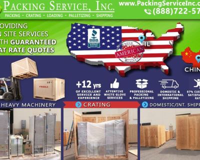 Packing Service, Inc. Chicago, IL Shipping Services and Palletizing Boxes