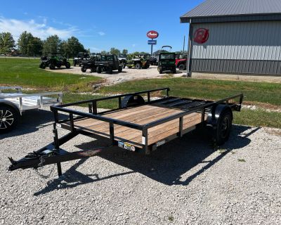 2025 H&H 82x12 Rail Side Utility Trailer