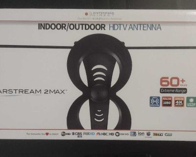 Indoor + Outdoor TV Antenna gets 100s of Free Channels