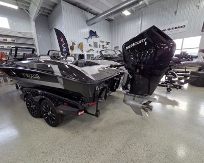 Introducing the DVX22S from VEXUS BOATS the dawn of a new era in boating! This exceptional boat package features the 2026 VEXUS DVX 22S, showcasing a striking main black shadow flake exterior with nickel silver accents, a vibrant carmine red hull pin, and a sleek carbon black gel interior. It's powered by a formidable Mercury 400L Verado V10 engine, ensuring unmatched performance. Included is a...