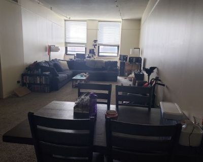 My wife and I are looking for a roommate to sublet our second bedroom. We have 2 cats and a dog. My wife works for the UofR and I am currently job hunting. There is a shared bathroom and kitchen as well as a very spacious living room area. Laundry is in the basement of the building. I keep a very neat and tidy house. Thank you and we look forward to meeting you. 2 Bedroom. 1 Bathroom