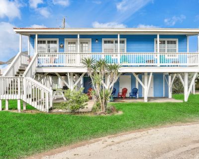 Avg / night: $165. Bayfront dog-friendly home w/ water views and dock access | Located in Galveston, TX | 3.9 Stars | 3 Bed, 2 Bath | Pet-friendly. Dog-friendly. Max 8 guests. Pack your bags, get everyone ready, and don't forget Fido for an amazing vacation at this bayfront dog-friendly home. Come unwind with the whole family while you revel in the water views and enjoy having the beach as your...