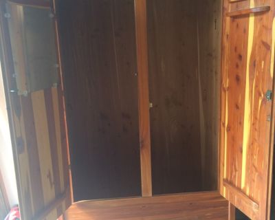 Antique Cedar Wardrobe